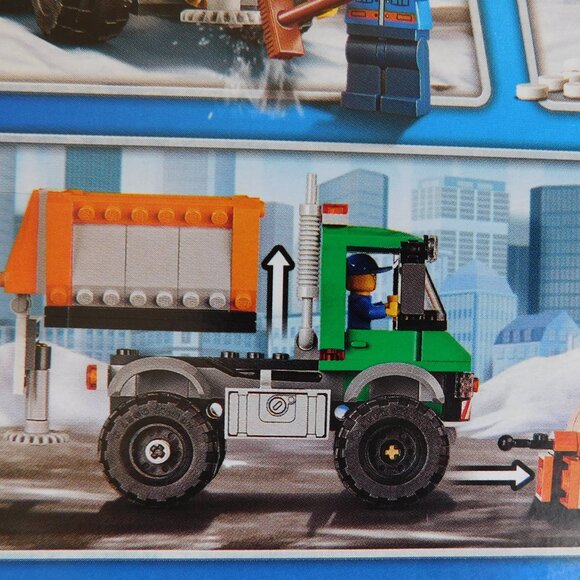 Lego City Snowplow Truck building set 60083 w/ detachable blade 196 pieces NISB - Picture 8 of 16